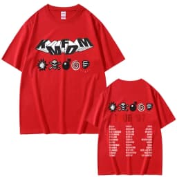 Rock Band Kmfdm Tour 97 Graphic T Shirts Men Women Vintage Gothic Punk T-shirt Unsiex Pure Cotton Casual Oversized Short Sleeve