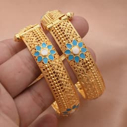 2pcs 24K Gold Color Bangles Arabic Ethiopian Nigerian Banquet Wedding Bracelets Party Choker Copper Jewelry Gifts