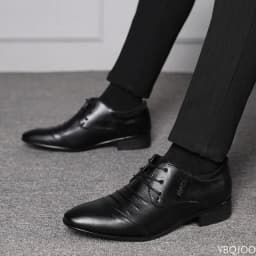 New Men's plus size shoes Trendy versatile business Flats Fashion comfort leather shoes Wedding party Male formal footwear Homme