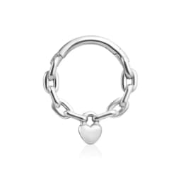 Tusk Flower Heart Waterdrop Moon Branch Chain Septum Piercing Daith Conch Hoop Earring Clicker Segment Ring 316 Surgical Steel