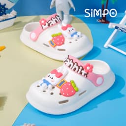Children’s Garden Shoes Sandals Lightweight Anti-slip Hollow For Girls & Boys Cartoon Slip On Closed Toe Clogs Kids‘ Slippers