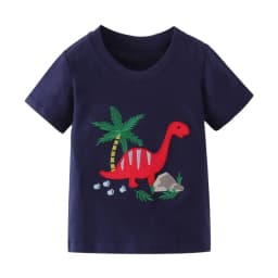 2025 Summer Children Boys T-shirts Cartoon Printed Short Sleeve Thin Cotton Baby Boys Shirts O-necck Versatile Kids Boys Tops