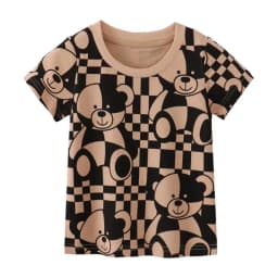 2025 Summer Children Boys T-shirts Cartoon Printed Short Sleeve Thin Cotton Baby Boys Shirts O-necck Versatile Kids Boys Tops