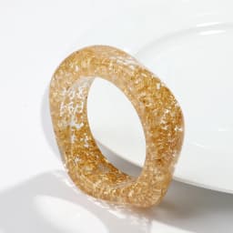 Exaggerated Acrylic Round Chunky Bangle Women Gold Color Glitter Resin Irregular Square Wide Hand Bracelet Trend Jewelry Gift