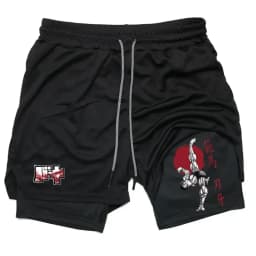 Anime Baki Hanma Performance Shorts Men Running GYM Shorts Beach Bottoms Summer Sportswear Fitness Training Jogging Short Pants