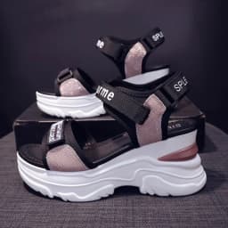 New Summer Ladies Sandals Platform Wedge Heels Shoes Casual Beach Heightening Slope with Women's Sports High Heels Sandals Girl
