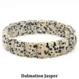 10x15mm Natural Stone Square Beads Bracelets for Women Men Healing Crystal Faceted Rectangle Stretch Bangle Wrist Jewelry Gifts