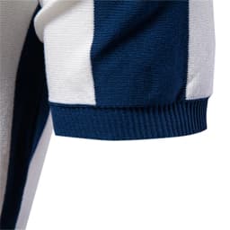 AIOPESON 2025 New Summer Men's Breathable Striped Contrast Panel Polo Shirt - Casual Short Sleeve Knit Shirt with Comfort Fit