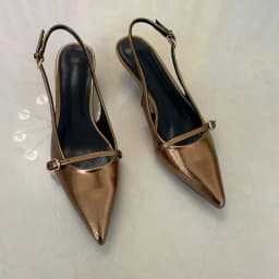 2025 Woman Sexy High Heels Women Sandals Summer Fashion Pointed Toe Low-heel Pumps Slingbacks Elegant Female Heeled Shoes