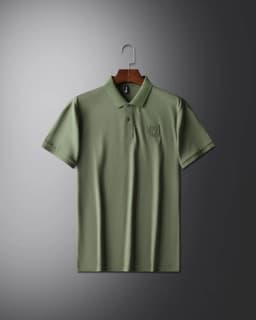Designer's new fashionable short sleeve polo shirt men high-end brand embroidered T-shirt summer ice silk breathable casual top