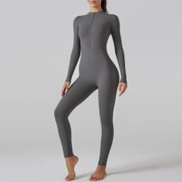 Yoga Set Women's Jumpsuits One-Piece Suit Leggings Zipper Long Sleeve Gym Push Up Workout Clothes Fitness Bodysuit Sportswear