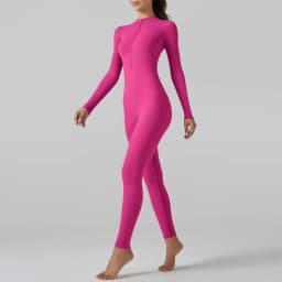 Yoga Set Women's Jumpsuits One-Piece Suit Leggings Zipper Long Sleeve Gym Push Up Workout Clothes Fitness Bodysuit Sportswear