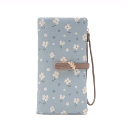 Long Handbag Female 2024 Spring/Summer New Korean PU Printed Zipper Buckle Collapsible Multi-Function Long Wallet Can Be Wrist M