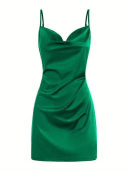 2024 Lady Va Voom Satin Hip Suspender Dress Women's