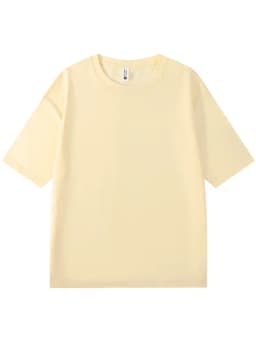 Summer 300gsm Heavy Cotton T-shirts Men Korean Fashion O-Neck Short Sleeve Solid Color Casual Unisex Basic Tees Oversized Tshirt