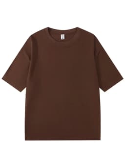 Summer 300gsm Heavy Cotton T-shirts Men Korean Fashion O-Neck Short Sleeve Solid Color Casual Unisex Basic Tees Oversized Tshirt
