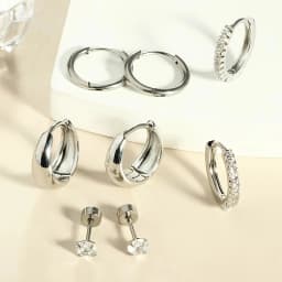 8pcs Hypoallergenic Thick Earrings Cartilage Jewelry Set