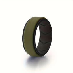 7Pcs Colorful Silicone Rings for Men, 8mm Wide Rubber Wedding Bands, Soft Breathable Hypoallergenic Rings, US Size 7-15