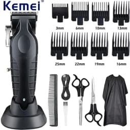 Kemei Professional Hair Clipper Kit Electric Shaver Male Hair Cutting Machine Machine Hair Clipper Kit for Men Electric Trimmer