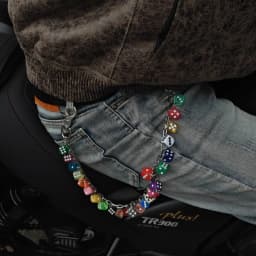 2026 New Model DIY Lucky Colorful Dice Pants Chain Fashionable Men And Women One's Waist Luxury Accessories Hip Hop Key Chain