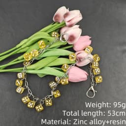 2026 New Model DIY Lucky Colorful Dice Pants Chain Fashionable Men And Women One's Waist Luxury Accessories Hip Hop Key Chain