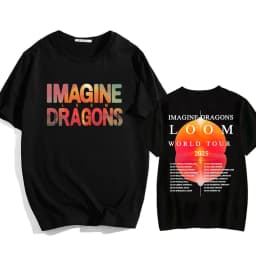 Imagine Dragons Loom Tour 2025 T-shirt Short Sleeve Men/Women Tshirts High Quality Soft Unisex Streetwear Hip Hop Fashion