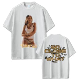 Singer Tate Mcrae So Close To What Album T-shirt Miss Possessive Tour 2025 T Shirts Summer Men Women Fashion Oversized Tshirt