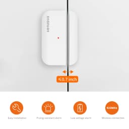 Staniot Smart Home Door Sensor 5-Year Battery Life Entry Sensor Wireless Door Window Detectors Works With Security Alarm System
