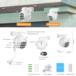8MP 4K WiFi Camera PTZ Security Surveillance IP Camera 5MP 4MP Wi-Fi CCTV Motion Tracking Color Night Vision CamHi CamHipro Cam