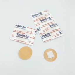100pcs/set First Aid Round Skin Patch Waterproof Wound Plasters Adhesive Bandage Circle Band Aid Sterile Hemostasis Patch