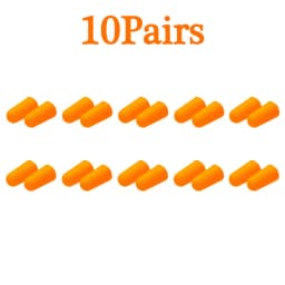 10/20/50Pairs Anti Noise Earplugs Work Study Sleep Travel Aircraft Noise Reduction Soft Foam Earplugs Separately Packaged