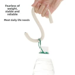 Portable Lightweight Flexible Hook-Multi-Use Cabinet Hanger&Adjustable Phone Stand for Desk Cupboard Closet Locker Space-Saving