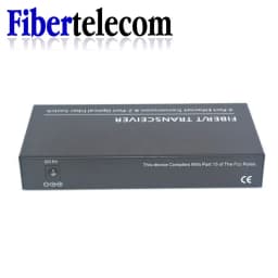 Gigabit Ethernet Switch Fiber Optical Media Converter 4 RJ45 2 10/100/1000M UTP 2F4E Port