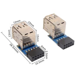 Female Extension Cable Compatibility Computer Motherboard Header Adapter USB2.0 9Pin/10P Desktop Motherboard Accessories