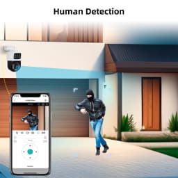 KERUI 2K 6MP HD POE Surveillance 8CH 16CH Camera System Dual Lens PTZ WIFI IP Home Security 8CH POE NVR Video H.265 CCTV Kit