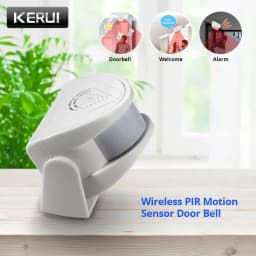 KERUI M5 Wireless PIR Motion Sensor Door Bell Shop Visitor Alert 32 Songs Chime Alarm Burglar Doorbell for Office/Home Security