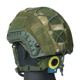 BOOIU Tactical Helmet Cover Airsoft High-cut Helmet Cover Hunting CS Camo with Elastic Cord for MH PJ BJOPS-Core Fast Helmet
