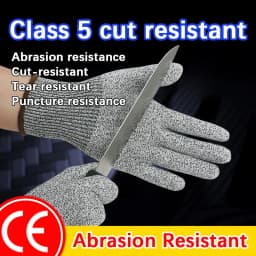 Security Protection Anti-Cut Gloves, Cut proof, stab resistant, stainless steel wire, metal mesh, butcher work