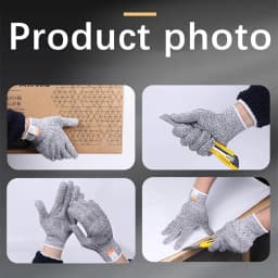 Security Protection Anti-Cut Gloves, Cut proof, stab resistant, stainless steel wire, metal mesh, butcher work