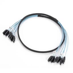 4/6/8Pcs Set 7 Pin SATA to 7 Pin SAS Cable12Gbps High-Speed Data Transfer SATA 3.0HDD Cable for Server NAS PC - 6 Ports per Set