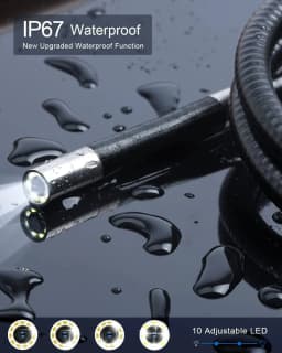 6mm720 Degrees All Way Steering Industrial Endoscope for Car Pipe Inspection Sewer Camera Borescope With 5 Inch HD Screen