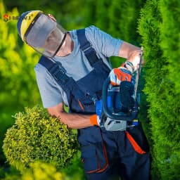 Stainless Steel Garden Grass Trimmer Safety Helmet Hat With Full Face Mesh Splash Proof Face Screen Safety Protective Mask