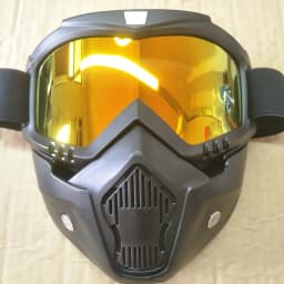 UV400 Motorcycle Sunglasses Mask - Windproof Cycling Goggles with Mouthpiece for Motocross Ski & Bicycle Riding Protection