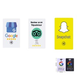 13.56Mhz programmable Google Review Card NFC 215 chip Google Reviews display card brand Tag