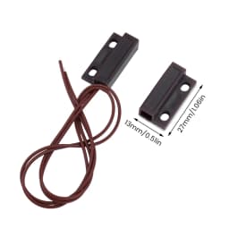 MC-38A Wired Door Window Sensor Detector Magnetic Switch Normally Closed or Normally Open NC/NO for Home Security Alarm System