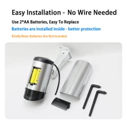 Dummy Wireless Camera Plastic Fake CCTV Camera With Simulation Antena Red Led Flashing AA Battery Surveillance Security System