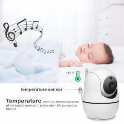 SM50/SM530A 5 Inch LCD Video Baby Monitors Wireless Babysitter Two Way Audio Night Light Temperature Pet Baby Camera Nanny Music