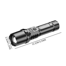 ST-35 High Power Led Flashlight Rechargeable Retractable Flashlight Digital Zoom USB Hand Light For Camping Outdoor Emerge