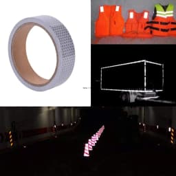 2.5cm*10m Reflective Bicycle Sticker PVC High Visibility Waterproof Self-adhesive Warning Reflectors Strip For Car Vehicle Truck