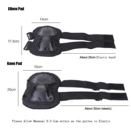 Tactical Protector Military Army Outdoor Tactical Protective Gear Set 4 Knee/Elbow Pads Outdoor Cycling Hiking Protection Sports